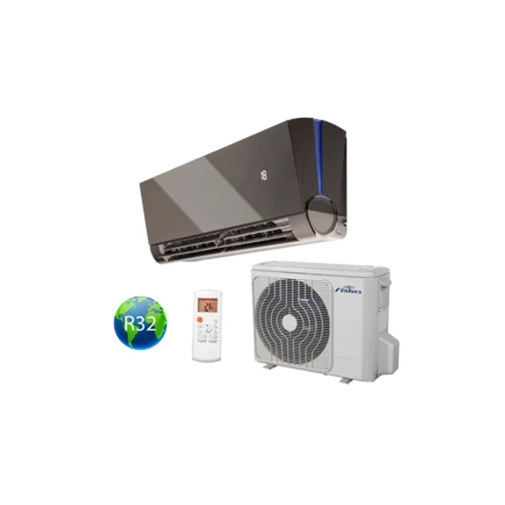 Fisher Art FSAUIF-Art-93AE3-B Antracit oldalfali split klíma csomag 2,6 kW