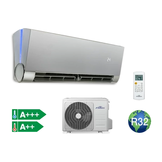 Fisher Art FSAUIF-Art Ezüst oldalfali split klíma csomag 2,6 kW