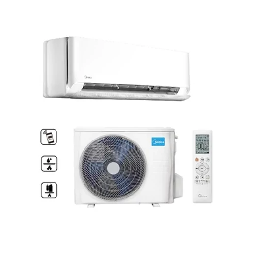 Midea Breezeless E MCB-12-SP oldalfali split klíma csomag 3,5 kW